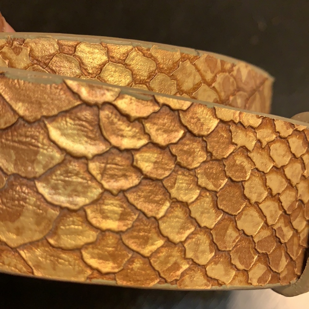 Chico’s Faux Snake Print Belt M/L - Picture 12 of 14